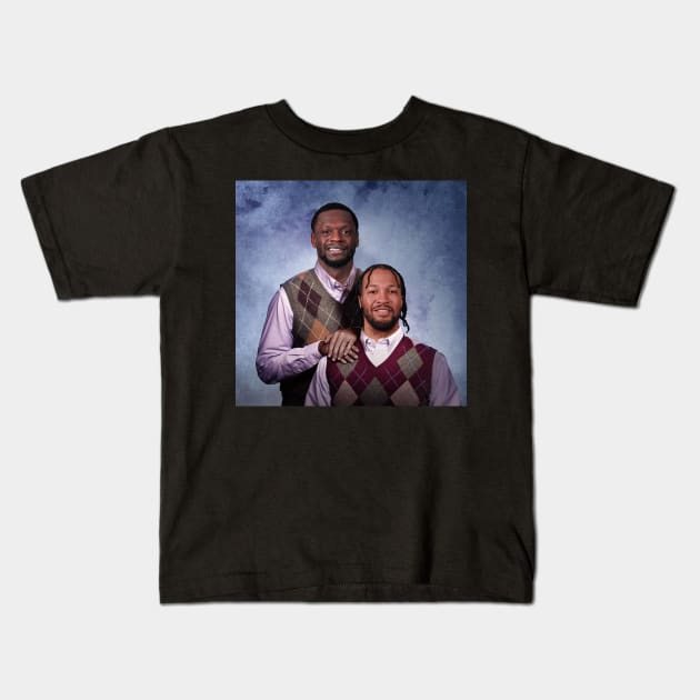 Brunson And Randle Kids T-Shirt by Buff Geeks Art